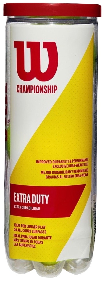 Bola de Tênis Wilson Championship Extra Duty - WRT100101 (3 Unidades)