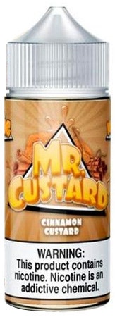 Essência para Vaper Mr. Custard Cinnamon Custard 70vg/30pg - 100mL/0mg