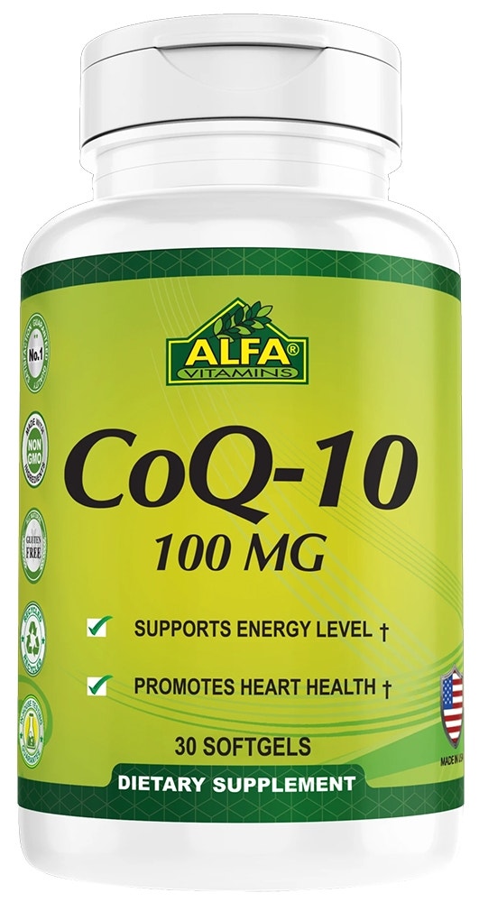 Alfa Vitamins CoQ-10 100 MG (30 Cápsulas em Gel)