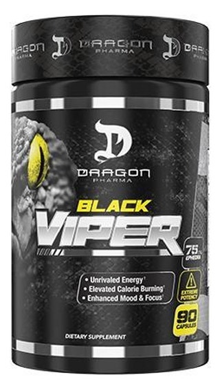 Dragon Pharma Black Viper 75mg (90 Cápsulas)