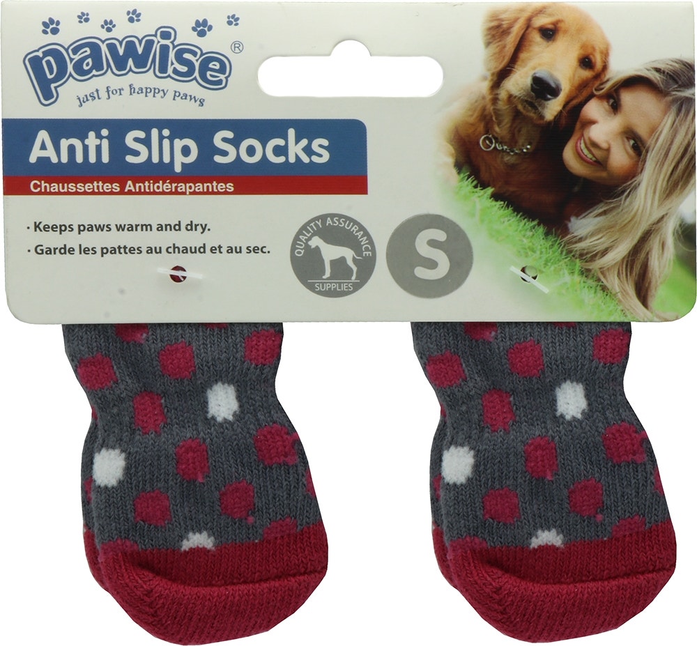 Meias antiderrapante para Mascotes S - Pawise Anti Slip Socks 12992 (2 Pares)