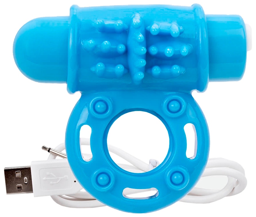 Anel Vibrador Screaming O Charged O Wow Azul - AOW-BU-101