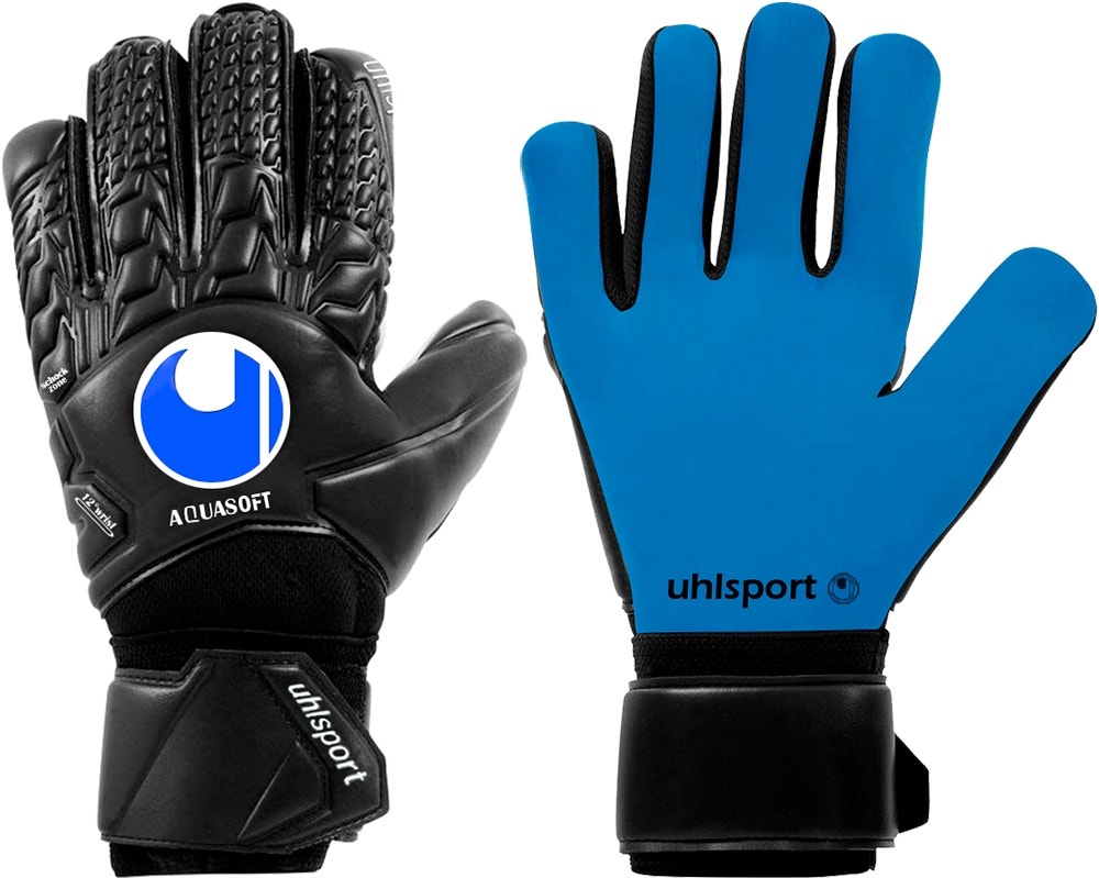 Luva para Goleiro Uhlsport Comfort Aqua HN 262-1 - Black/Blue
