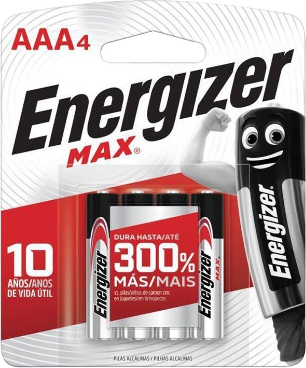 Pilha Energizer Max AA Alcalina BP4 (4 Unidades)